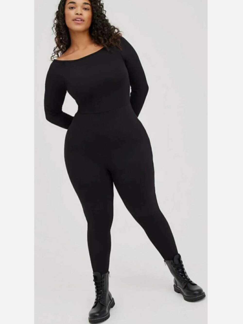 Torrid Sexy Black Premium Long Sleeve Catsuit Plus Size 2 (2x)